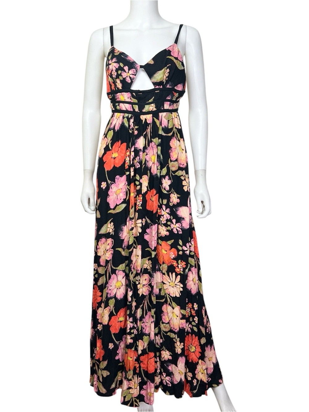 Free People Wisteria Maxi Dress in Dark Combo - NWT sz L - Picture 6 of 10